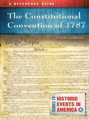 cover image of The Constitutional Convention of 1787